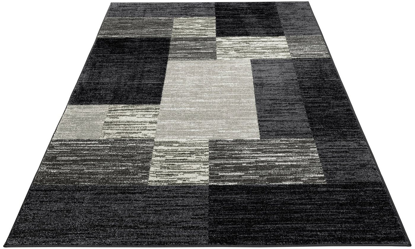 OTTO home Teppich Melvin, rechteckig, Höhe: 8 mm, schön weich, Kurzflor Teppich Karo-Muster, Wohnzimmer, Esszimmer – Bild 3 von 5