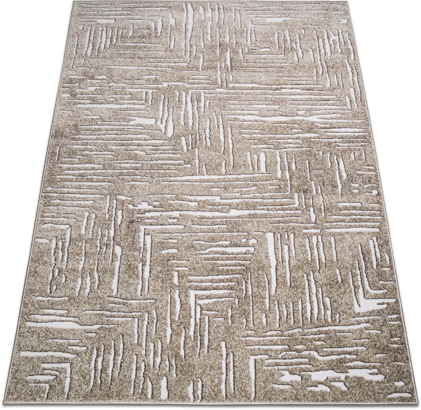 OTTO home Teppich Navid, rechteckig, Höhe: 9 mm, Kurzflor, Hoch-Tief-Struktur, 3D-Design, modern, pflegeleicht – Bild 3 von 5