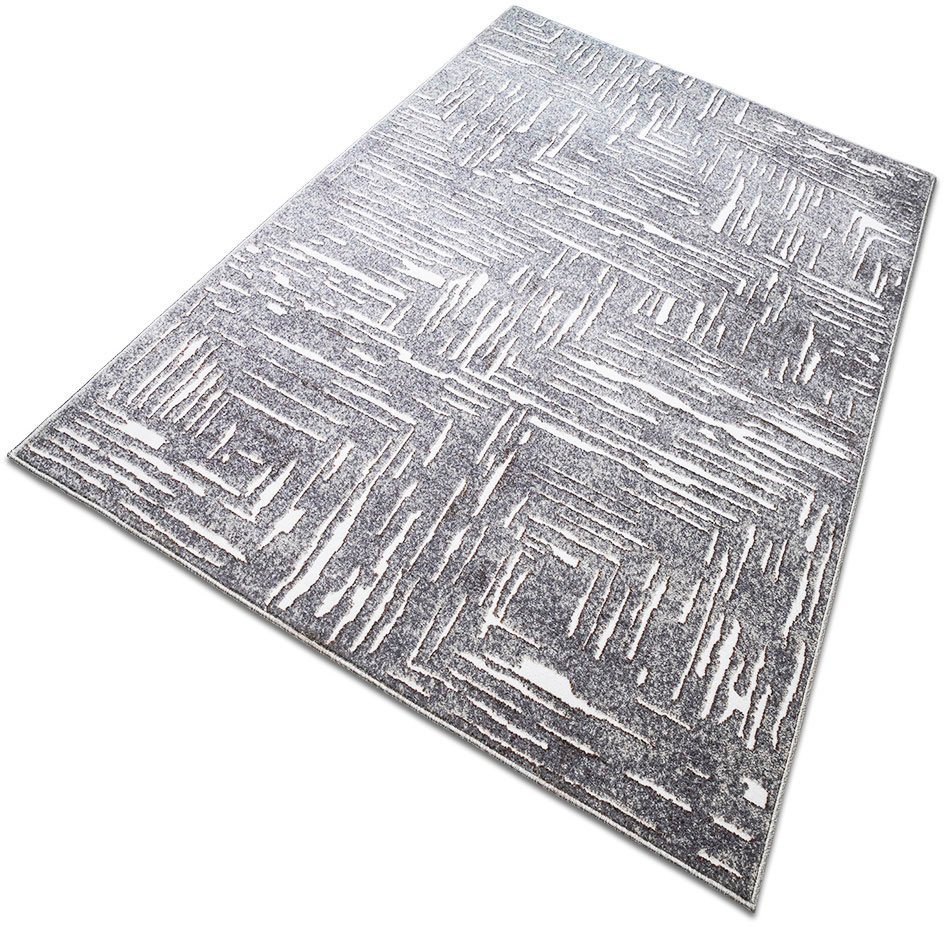 OTTO home Teppich Navid, rechteckig, Höhe: 9 mm, Kurzflor, Hoch-Tief-Struktur, 3D-Design, modern, pflegeleicht – Bild 5 von 5