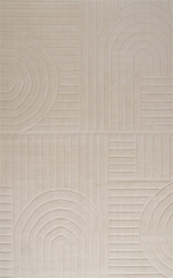 OTTO home Teppich Neele, Boho-Design, Hoch-Tief, waschbar, rechteckig, Höhe: 12 mm, 3D Optik, Skandinavisch, Designteppich, Wohnzimmer, Schlafzimmer – Bild 2 von 5
