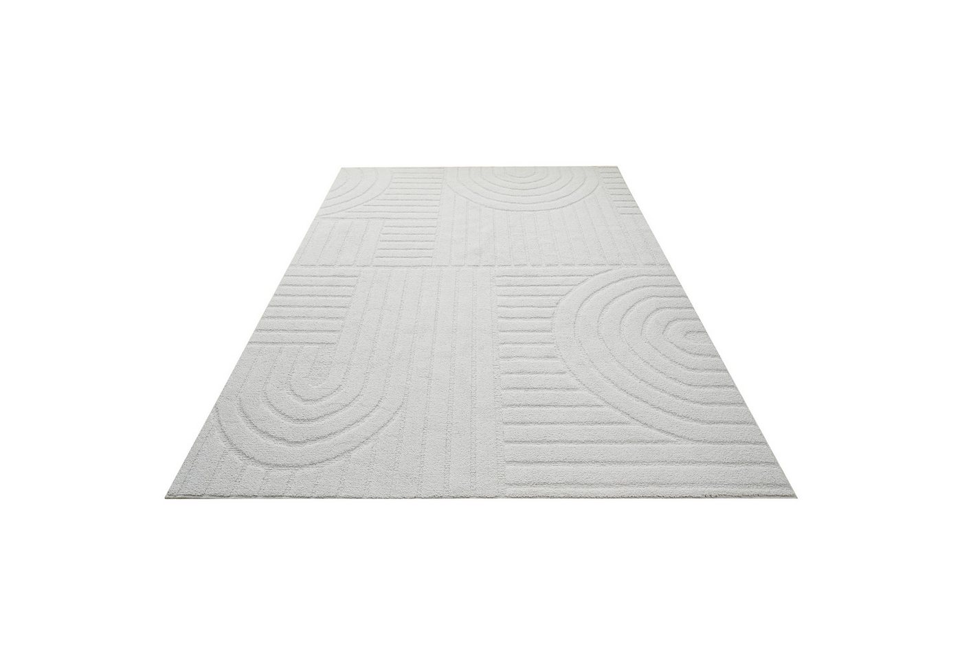 OTTO home Teppich Neele, Boho-Design, Hoch-Tief, waschbar, rechteckig, Höhe: 12 mm, 3D Optik, Skandinavisch, Designteppich, Wohnzimmer, Schlafzimmer – Bild 4 von 5
