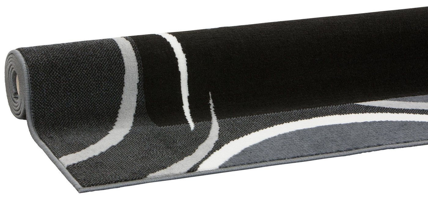 OTTO home Teppich Noah, rechteckig, Höhe: 7 mm, weiche Haptik, Teppich mit Bordüre, Kurzflor, verspieltes Design – Bild 5 von 5