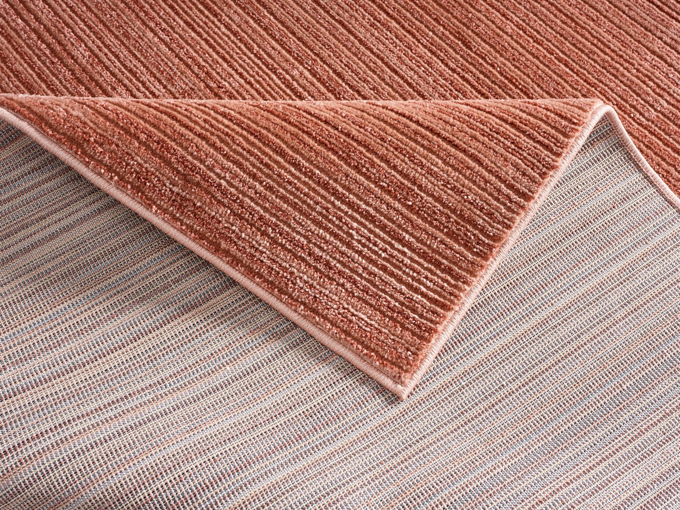 OTTO home Teppich Noolan, Hoch-Tief-Struktur, rechteckig, Höhe: 9 mm, gestreift, Streifen, weich, Wohnzimmer, Schlafzimmer, Esszimmer – Bild 5 von 5