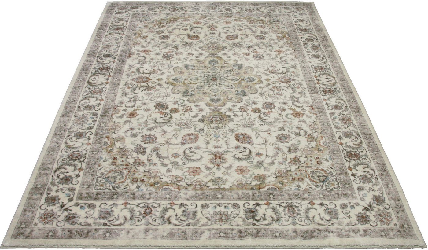 OTTO home Teppich Omar, Druckteppich, orientalisches Design, mehrfarbig, bedruckt, rechteckig, Höhe: 13 mm, Orient-Optik, Vintage Design, weich, Wohnzimmer, Sch – Bild 2 von 5