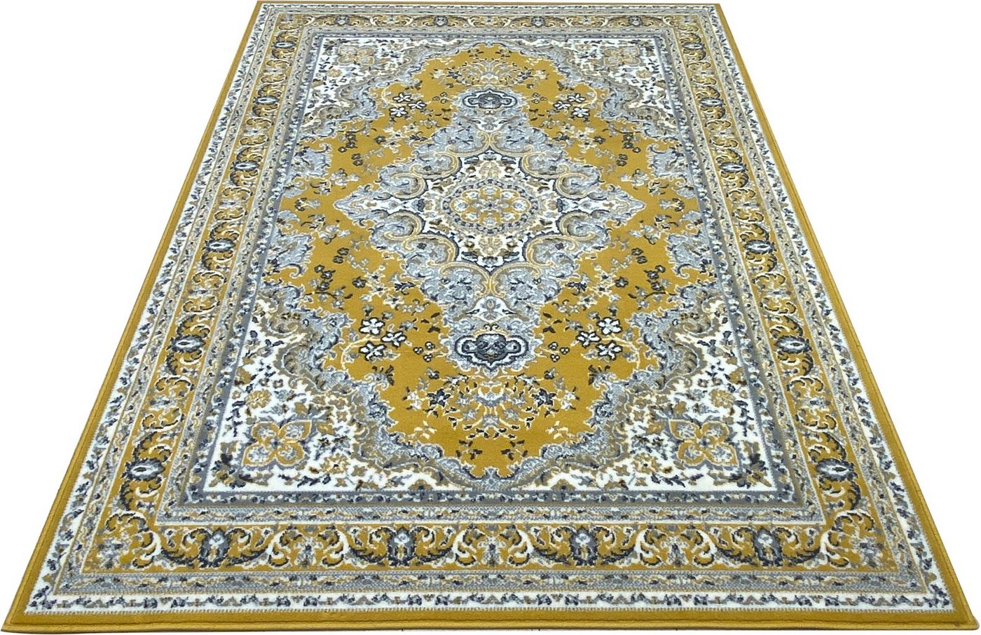 OTTO home Teppich Oriental, Made in Belgium, rechteckig, Höhe: 7 mm, Orient-Optik, mit Bordüre, Teppich, Kurzflor, Weich, Kundenliebling – Bild 4 von 5