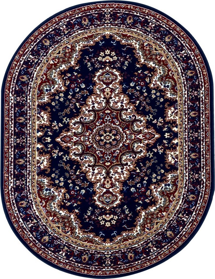 OTTO home Teppich Oriental, Made in Belgium, oval, Höhe: 7 mm, Orient-Optik, mit Bordüre, Teppich, Kurzflor, Weich, Kundenliebling – Bild 2 von 5