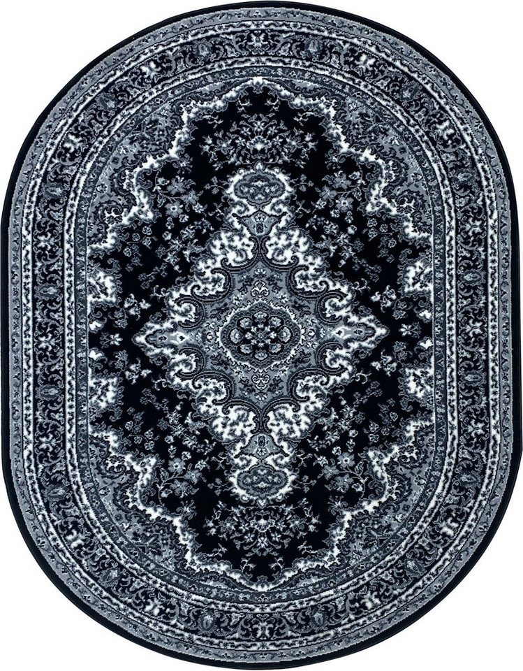 OTTO home Teppich Oriental, Made in Belgium, oval, Höhe: 7 mm, Orient-Optik, mit Bordüre, Teppich, Kurzflor, Weich, Kundenliebling – Bild 2 von 5