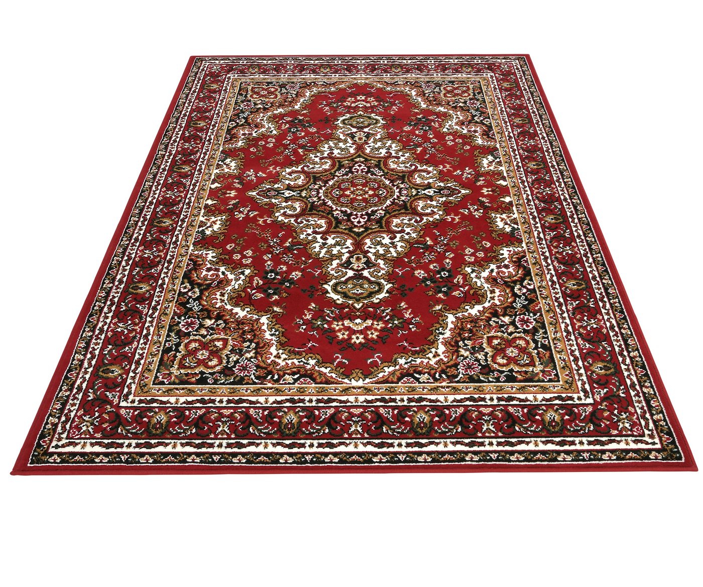 OTTO home Teppich Oriental, Made in Belgium, rechteckig, Höhe: 7 mm, Orient-Optik, mit Bordüre, Teppich, Kurzflor, Weich, Kundenliebling – Bild 4 von 5