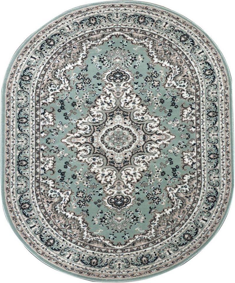OTTO home Teppich Oriental, Made in Belgium, oval, Höhe: 7 mm, Orient-Optik, mit Bordüre, Teppich, Kurzflor, Weich, Kundenliebling – Bild 2 von 5