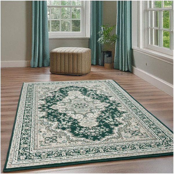 OTTO home Teppich Oriental, Made in Belgium, rechteckig, Höhe: 7 mm, Orient-Optik, mit Bordüre, Teppich, Kurzflor, Weich, Kundenliebling