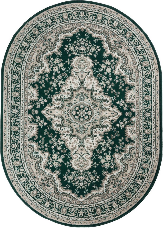 OTTO home Teppich Oriental, Made in Belgium, oval, Höhe: 7 mm, Orient-Optik, mit Bordüre, Teppich, Kurzflor, Weich, Kundenliebling – Bild 2 von 5