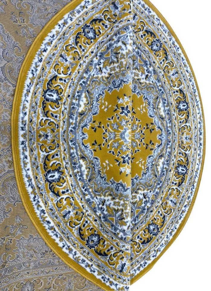 OTTO home Teppich Oriental, Made in Belgium, oval, Höhe: 7 mm, Orient-Optik, mit Bordüre, Teppich, Kurzflor, Weich, Kundenliebling – Bild 5 von 5