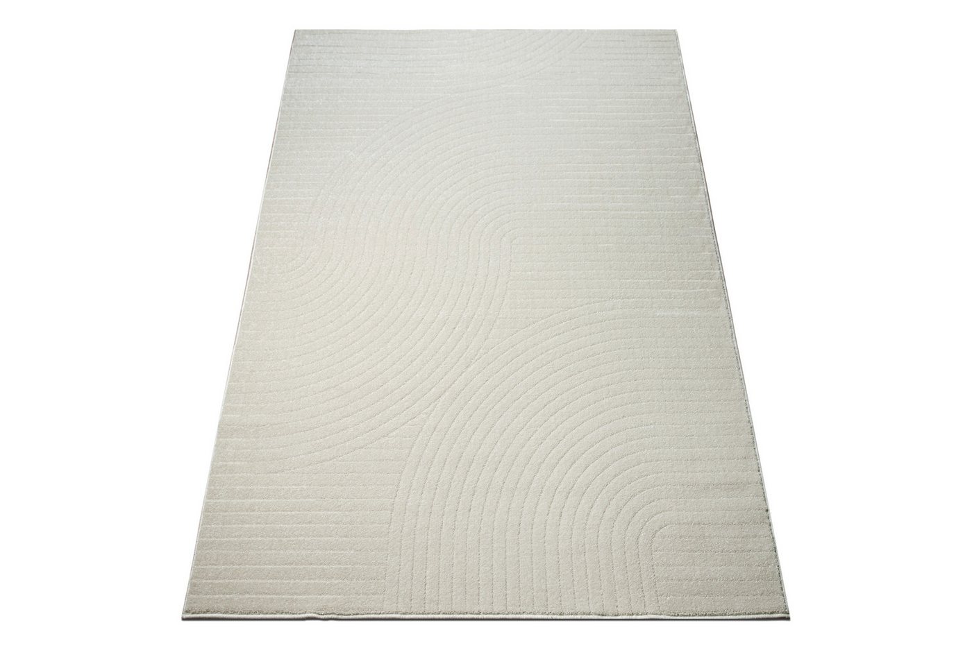 OTTO home Teppich Revea, Zen Garden-Design in Hoch-Tief-Struktur, rechteckig, Höhe: 9 mm, 3D-Effekt, softer Kurzflor, pflegeleicht, Scandi-Look – Bild 4 von 5