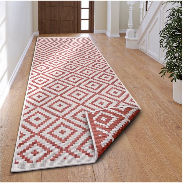OTTO home Teppich Ronda Wendeteppich, rechteckig, Höhe: 5 mm, Sisal-Optik, Flachgewebe, In- und Outdoor, geometrisches Boho Design