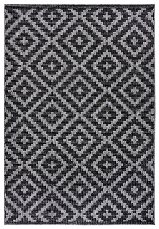 OTTO home Teppich Ronda Wendeteppich, rechteckig, Höhe: 5 mm, Sisal-Optik, Flachgewebe, In- und Outdoor, geometrisches Boho Design – Bild 4 von 5