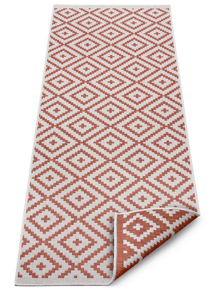 OTTO home Teppich Ronda Wendeteppich, rechteckig, Höhe: 5 mm, Sisal-Optik, Flachgewebe, In- und Outdoor, geometrisches Boho Design – Bild 5 von 5