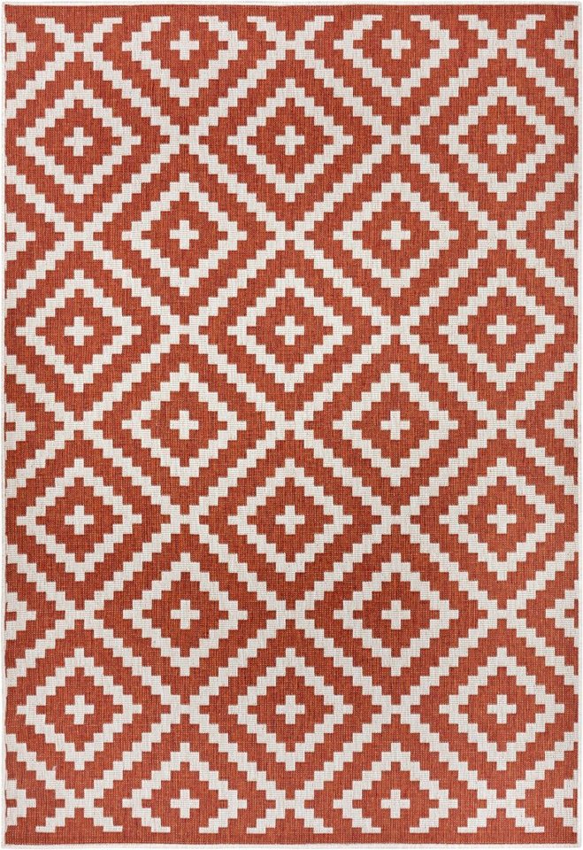 OTTO home Teppich Ronda Wendeteppich, rechteckig, Höhe: 5 mm, Sisal-Optik, Flachgewebe, In- und Outdoor, geometrisches Boho Design – Bild 2 von 5