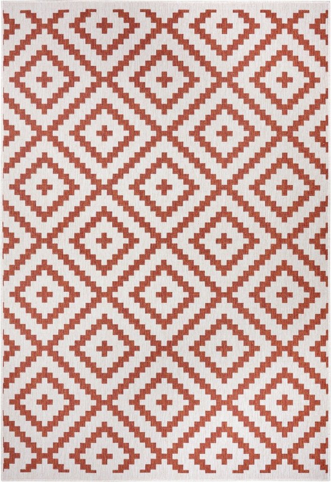 OTTO home Teppich Ronda Wendeteppich, rechteckig, Höhe: 5 mm, Sisal-Optik, Flachgewebe, In- und Outdoor, geometrisches Boho Design – Bild 4 von 5