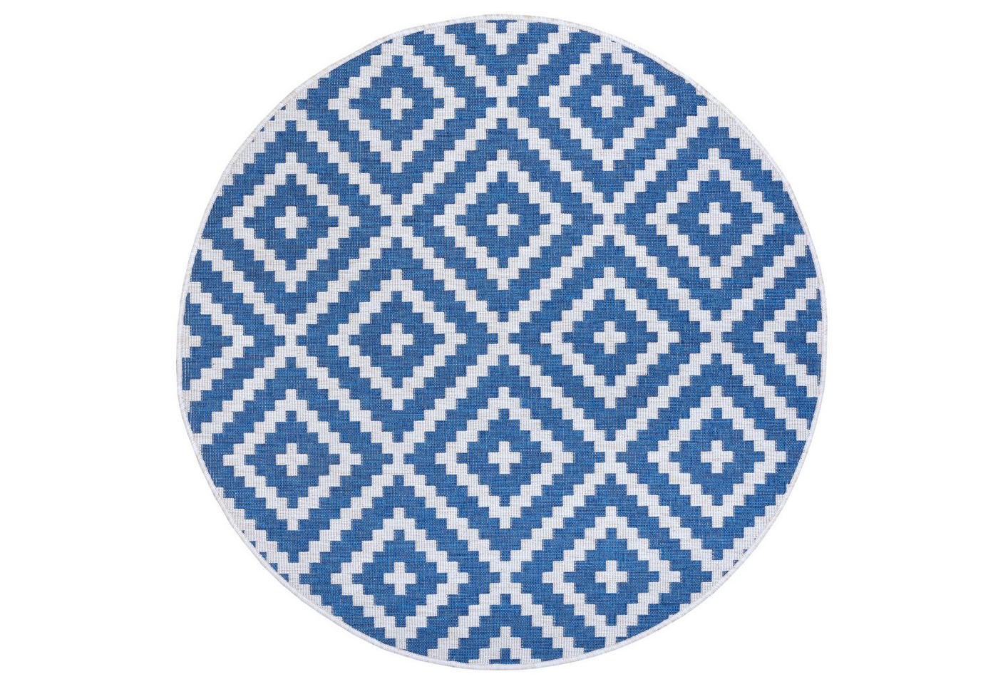 OTTO home Teppich Ronda Wendeteppich, rund, Höhe: 5 mm, Sisal-Optik, Flachgewebe, In- und Outdoor, geometrisches Boho Design – Bild 2 von 5