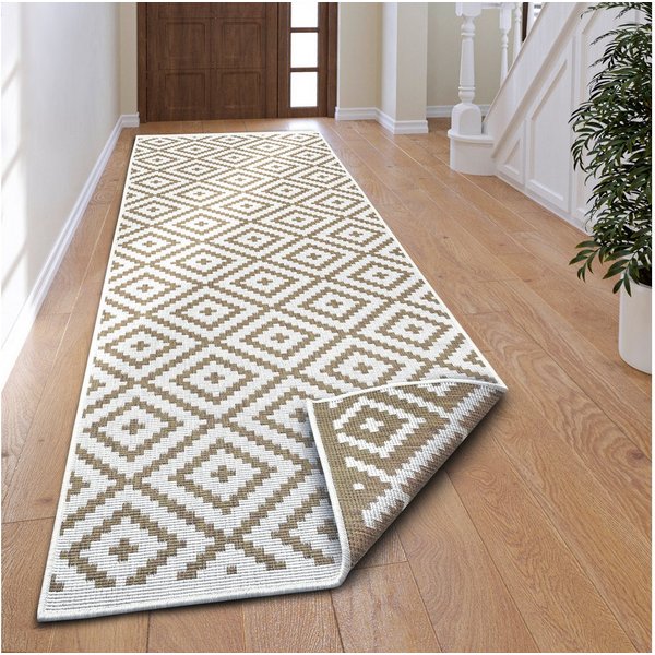 OTTO home Teppich Ronda Wendeteppich, rechteckig, Höhe: 5 mm, Sisal-Optik, Flachgewebe, In- und Outdoor, geometrisches Boho Design