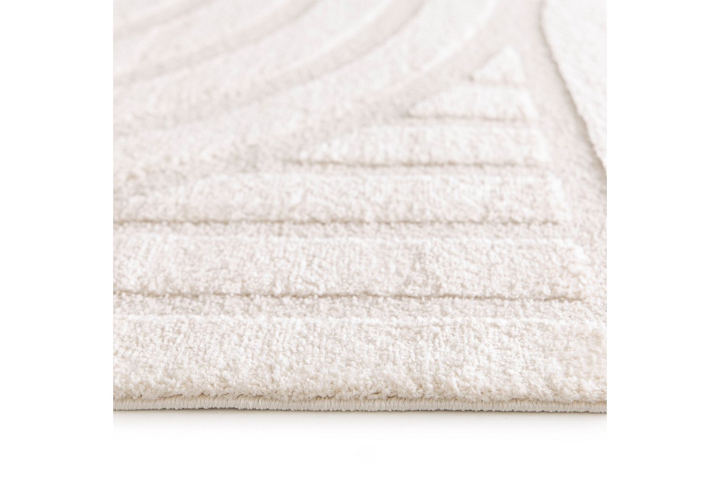 OTTO home Teppich Rubi, Supersoft, 3D- Design, weiche Haptik, rechteckig, Höhe: 9 mm, softer Kurzflor, pflegeleicht, Wohnzimmer, Esszimmer, Schlafzimmer – Bild 5 von 5