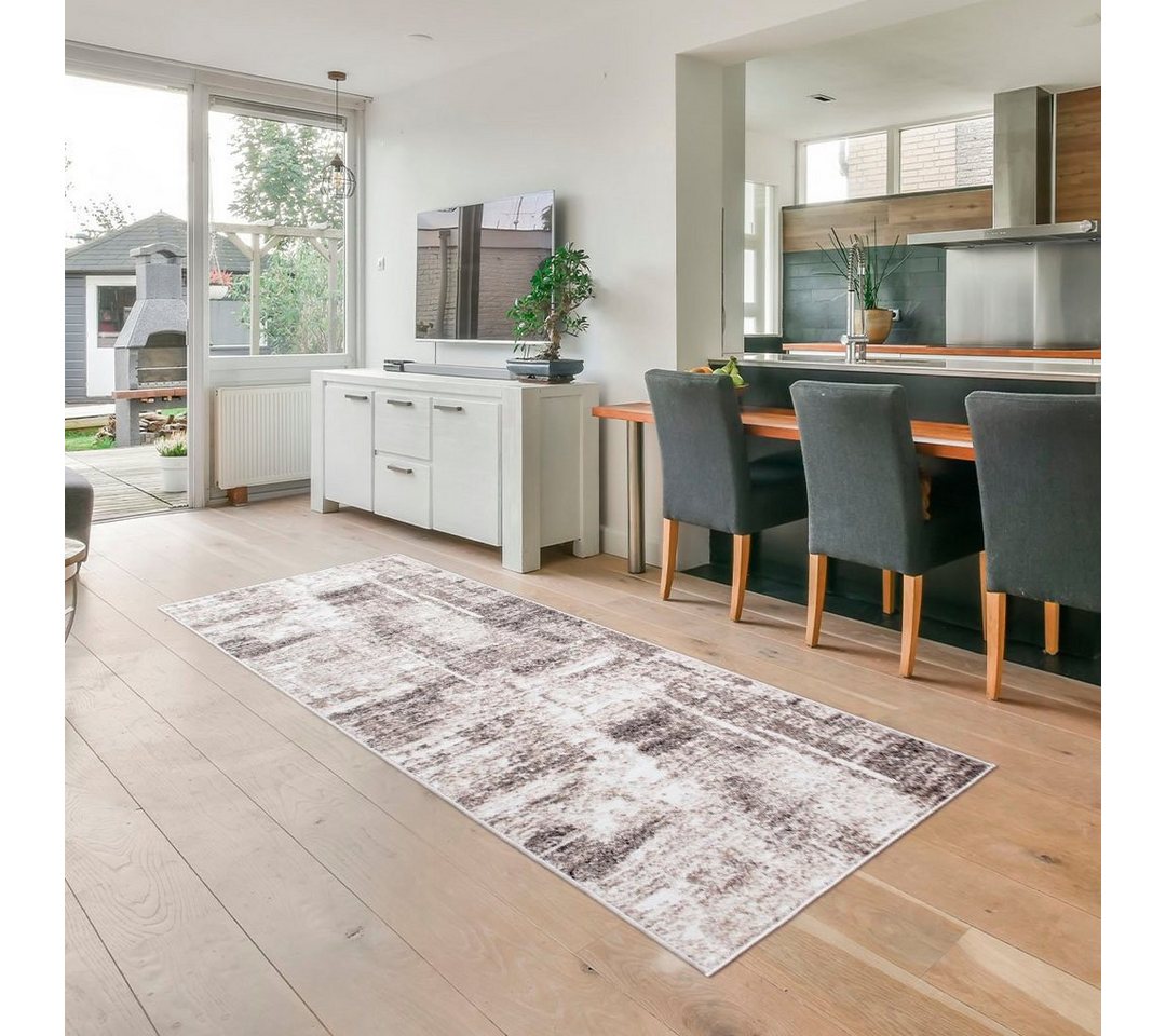 OTTO home Teppich Salsa, rechteckig, Höhe: 9 mm, mit besonders weichem Flor, Kurzflor, im Vintage-Look, dichte Qualität – Bild 2 von 5