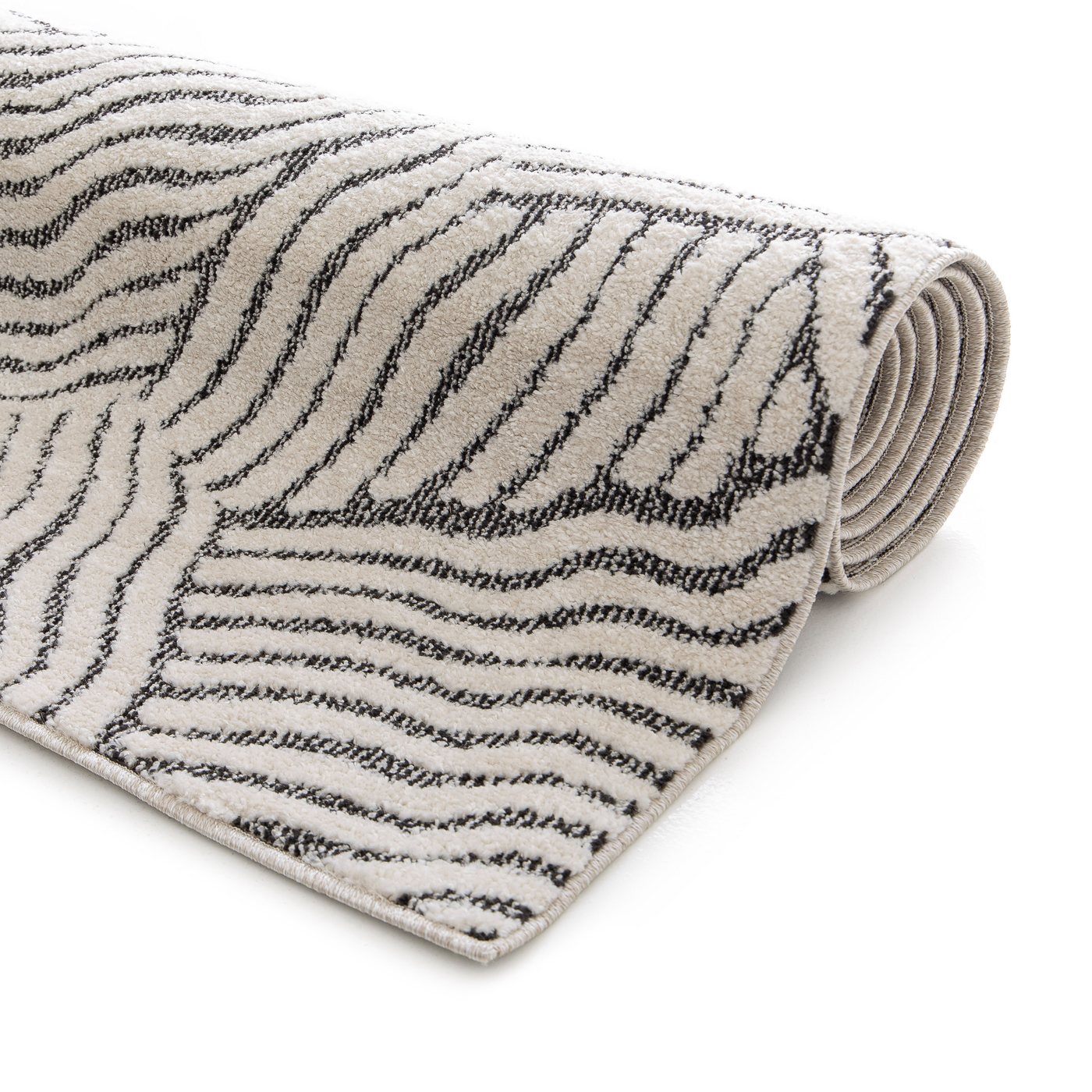 OTTO home Teppich Segovia, Supersoft, 3D- Design, weiche Haptik, modernes Design, rechteckig, Höhe: 9 mm, Hoch-Tief-Struktur, Wohnzimmer, Esszimmer, Schlafzimme – Bild 3 von 5
