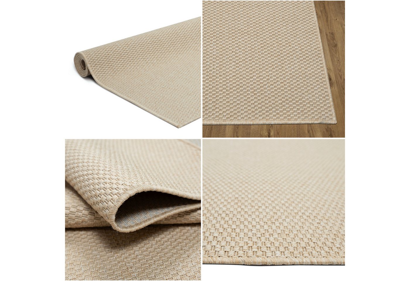 OTTO home Teppich Venedig, in Standard- und Premium-Qualität, 3 mm oder 5 mm Höhe, rechteckig, In- und Outdoor geeignet, Wetterfest & UV-beständig, Sisal-Optik – Bild 5 von 5