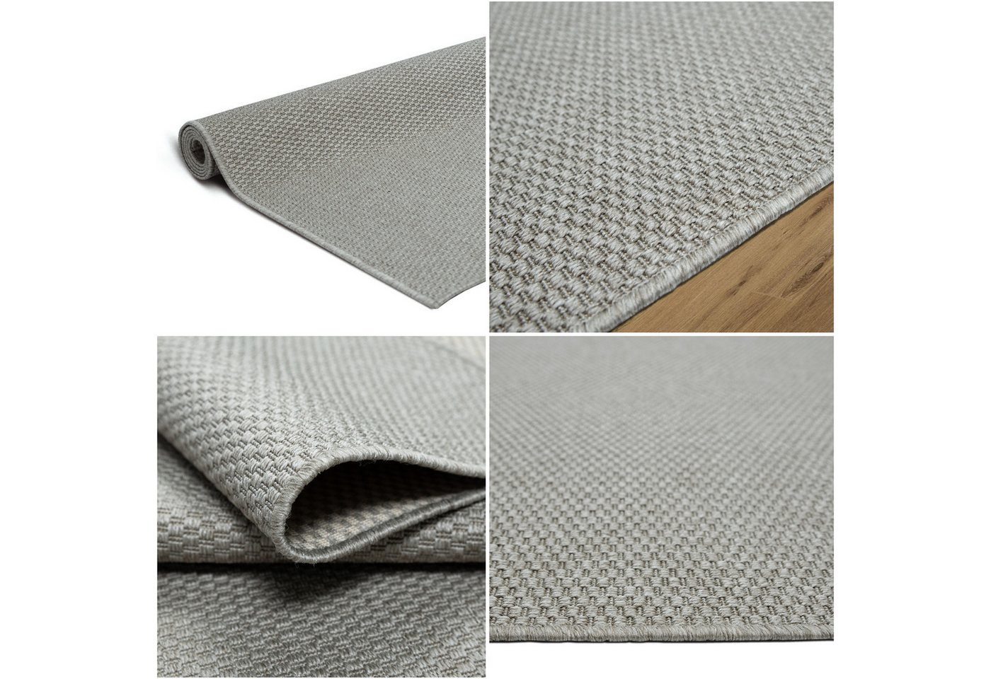 OTTO home Teppich Venedig, in Standard- und Premium-Qualität, 3 mm oder 5 mm Höhe, rechteckig, In- und Outdoor geeignet, Wetterfest & UV-beständig, Sisal-Optik – Bild 4 von 5