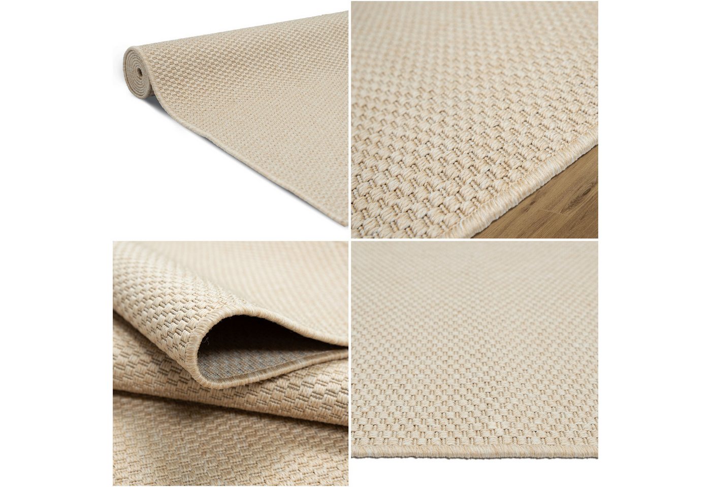 OTTO home Teppich Venedig, in Standard- und Premium-Qualität, 3 mm oder 5 mm Höhe, rechteckig, In- und Outdoor geeignet, Wetterfest & UV-beständig, Sisal-Optik – Bild 4 von 5