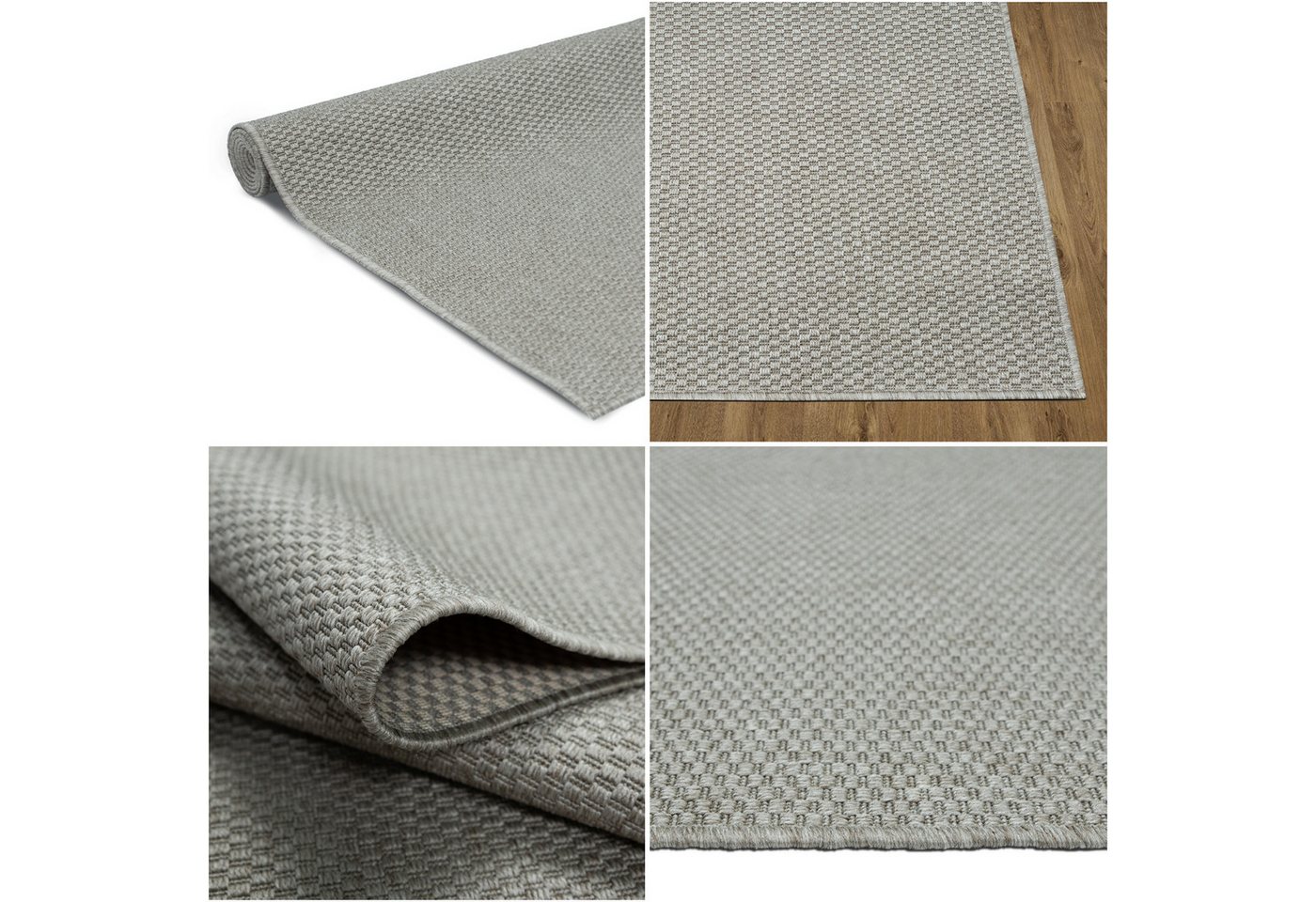 OTTO home Teppich Venedig, in Standard- und Premium-Qualität, 3 mm oder 5 mm Höhe, rechteckig, In- und Outdoor geeignet, Wetterfest & UV-beständig, Sisal-Optik – Bild 4 von 5
