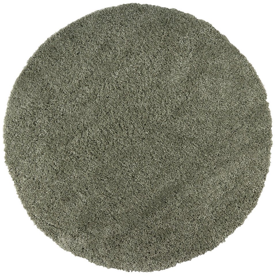 OTTO home Teppich Viva rund, rund, Höhe: 45 mm, Uni-Farben, einfarbig, besonders weich und kuschelig, Wohnzimmer – Bild 2 von 5