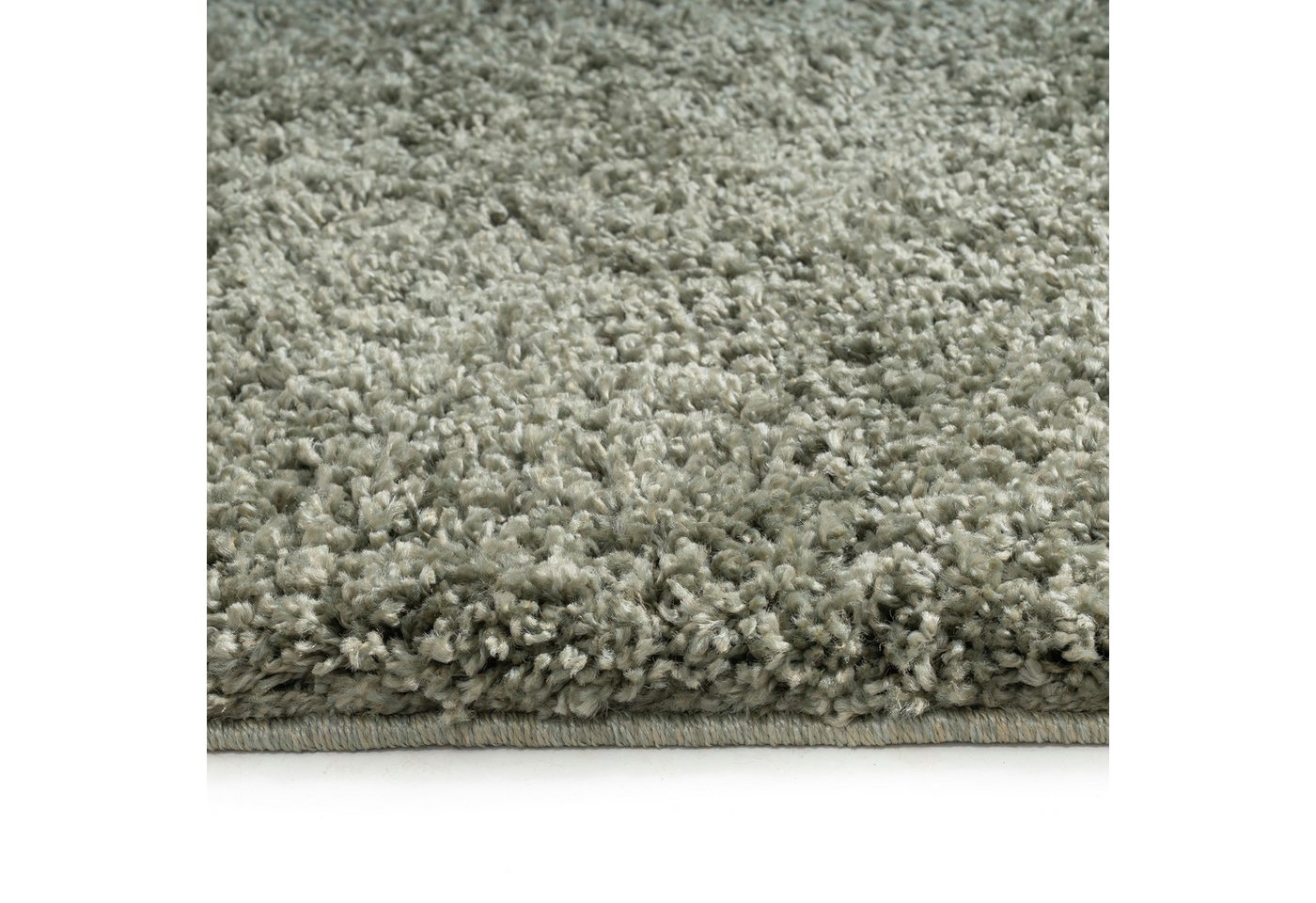 OTTO home Teppich Viva rund, rund, Höhe: 45 mm, Uni-Farben, einfarbig, besonders weich und kuschelig, Wohnzimmer – Bild 5 von 5