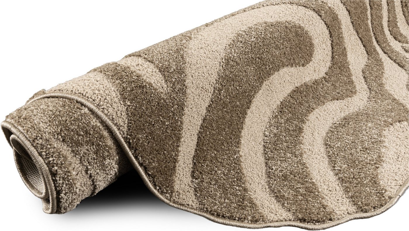 OTTO home Teppich Zebra, besondere Form, Animal-Look, rechteckig, Höhe: 12 mm, moderner Animal-Print, Tiermotiv, Wohnzimmer, Schlafzimmer – Bild 5 von 5