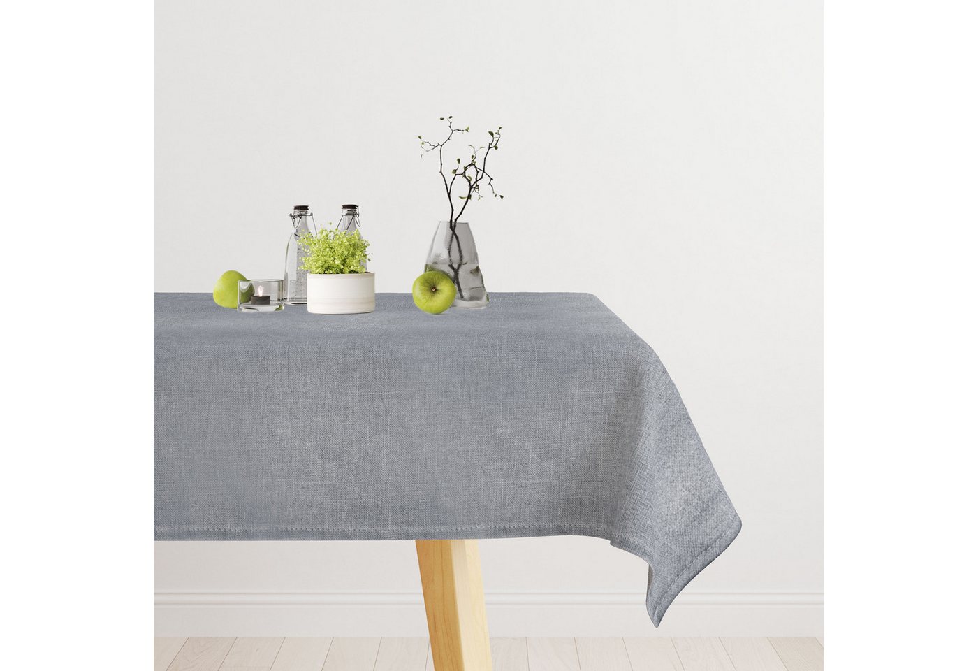 OTTO home Tischdecke Josée, wasserabweisend, in eckig & rund (Packung 1-tlg), strukturiert, Leinenoptik, uni,wasserabweisend, pflegeleicht, Deko – Bild 2 von 5