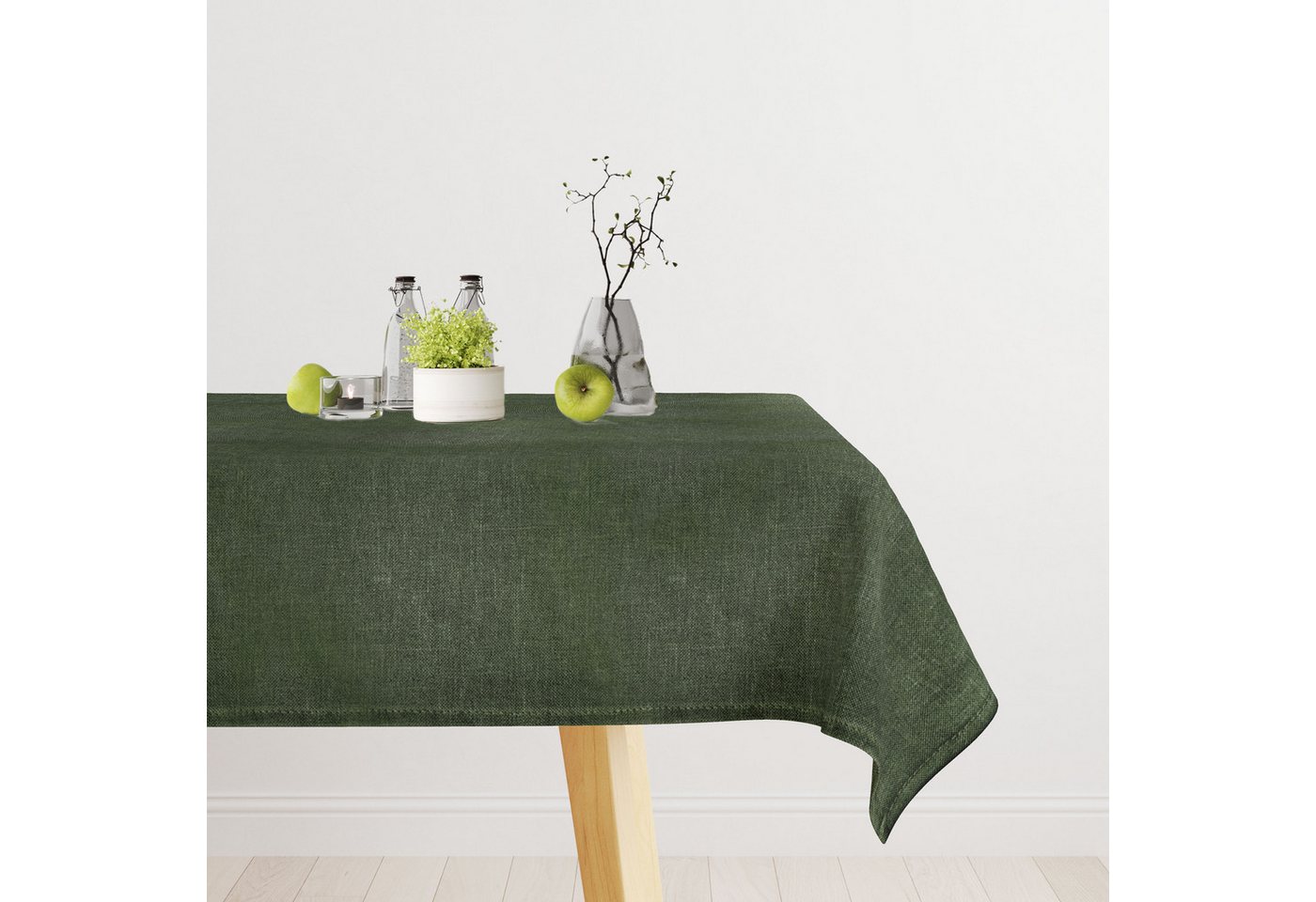 OTTO home Tischdecke Josée, wasserabweisend, in eckig & rund (Packung 1-tlg), strukturiert, Leinenoptik, uni,wasserabweisend, pflegeleicht, Deko – Bild 2 von 5