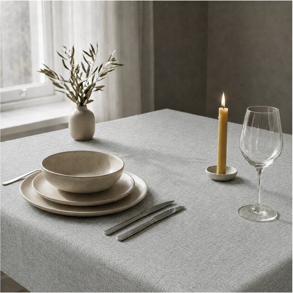 OTTO home Tischdecke Meellon in eckig und rund (1-tlg), unifarben, verschiedene Größen, Esszimmer, Wohnzimmer, Dekoration