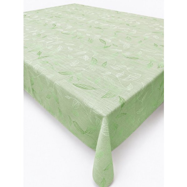OTTO home Tischdecke Raffon, Leinenoptik, halbtransparent, Dekoration, 1 Stück (Packung 1-tlg), Leinenoptik,Blattmotiv, Wohn - Esszimmer, halbtransparent/blickd