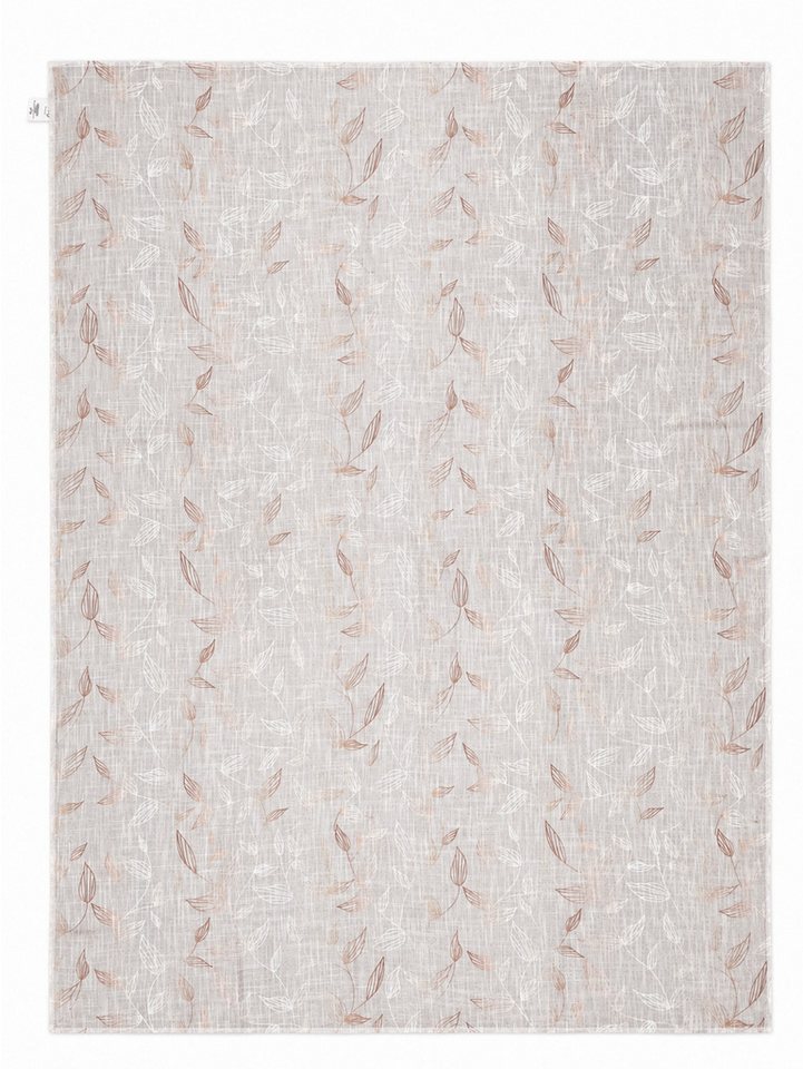 OTTO home Tischdecke Raffon, Leinenoptik, halbtransparent, Dekoration, 1 Stück (Packung 1-tlg), Leinenoptik,Blattmotiv, Wohn - Esszimmer, halbtransparent/blickd – Bild 2 von 4