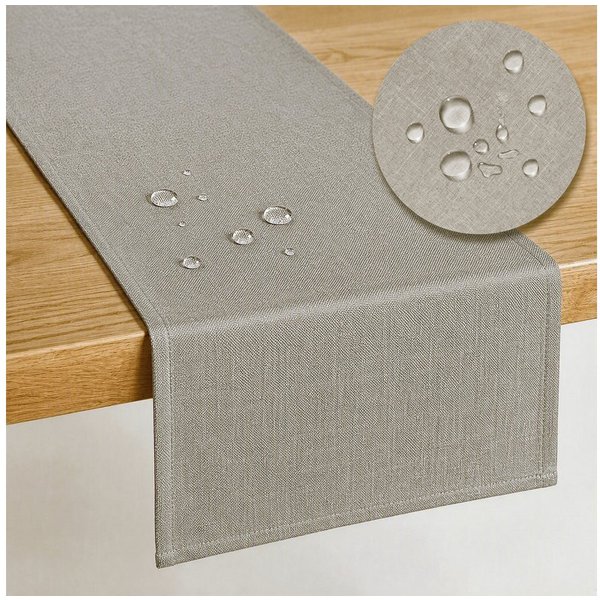 OTTO home Tischläufer Josée wasserabweisend (Packung 1-tlg), uni, verschiedene Größen, Tischläufer, Deko, wasserabweisend