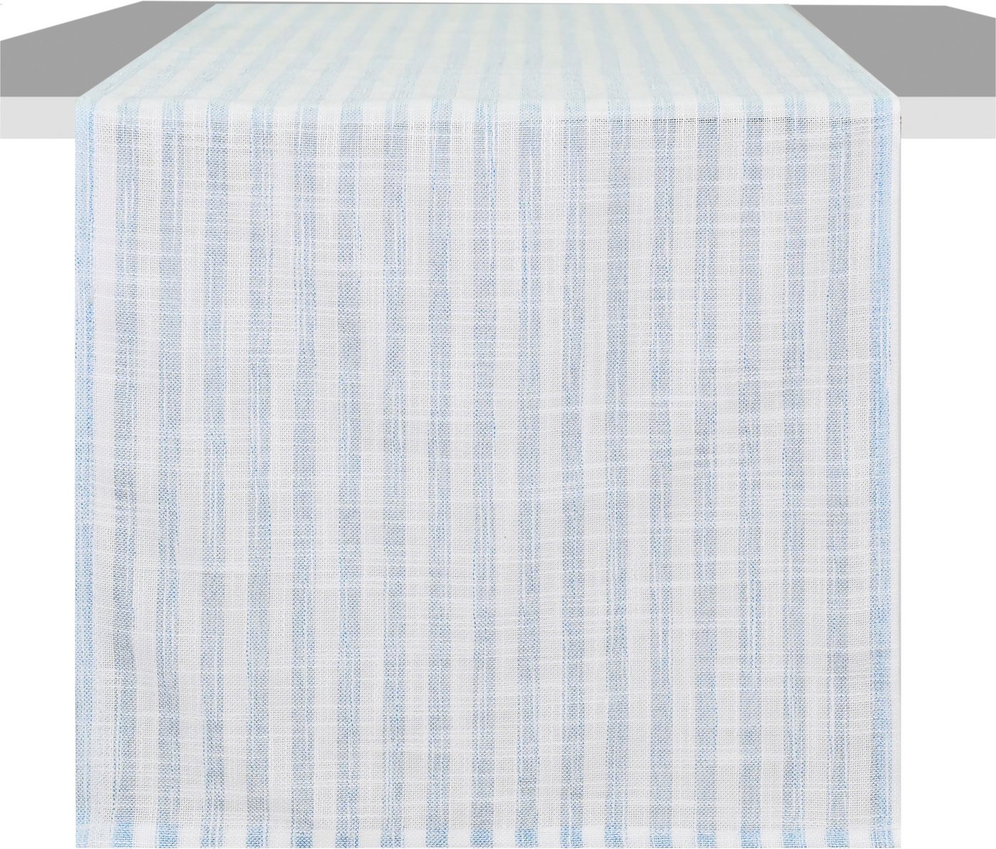 OTTO home Tischläufer Marric, 1 Stück, halbtransparent, Leinenoptik, Deko (Packung 1-tlg), halbtransparenter Tischläufer, Leinenoptik mit Streifen – Bild 2 von 3