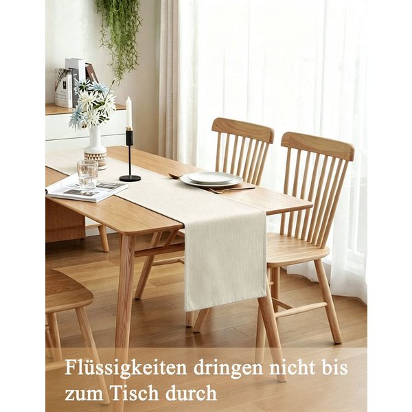 OTTO home Tischläufer Ozzie, 1 Stück in Leinenoptik, verschiedene Größen, Dekoration (1-tlg), Formstabil & pflegeleicht, gewebtes Design, uni, Dekoration, Esszi