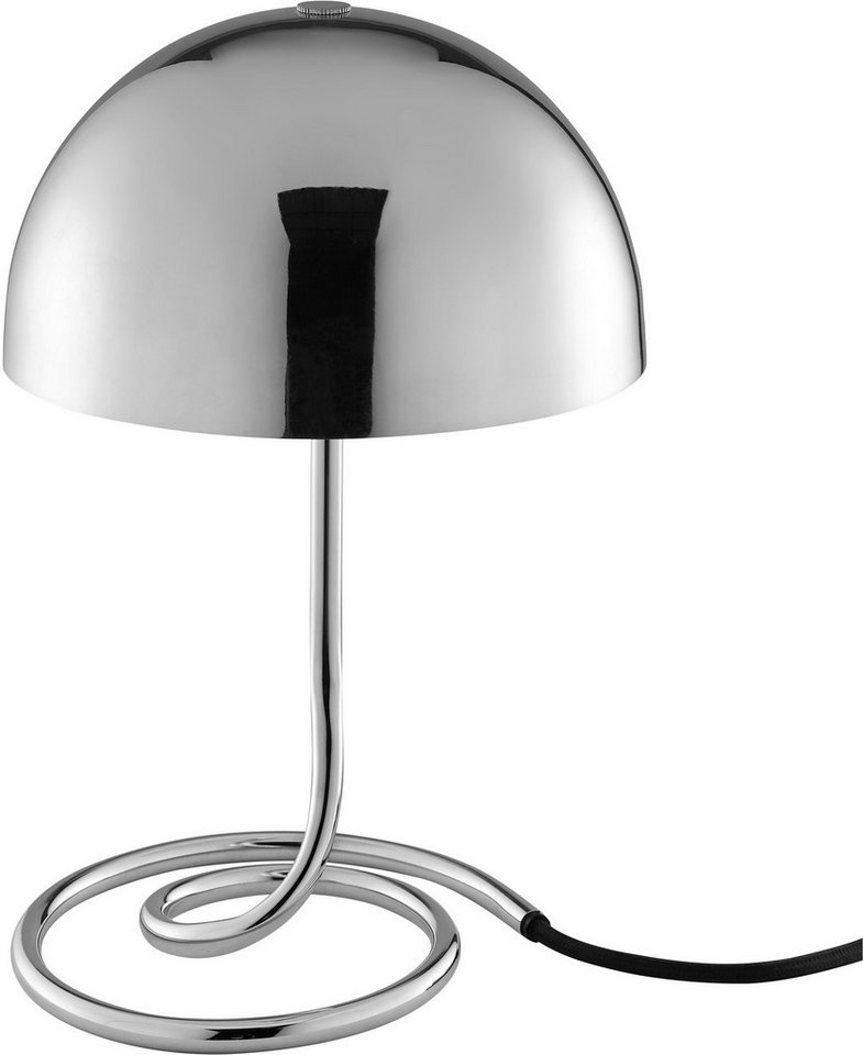 OTTO home Tischleuchte Charlett Pilz Lampe, ohne Leuchtmittel, Tischlampe, Ø 20 cm, Höhe 31 cm, Metall, Spiralfuß, Pilzleuchte, G9 – Bild 3 von 5