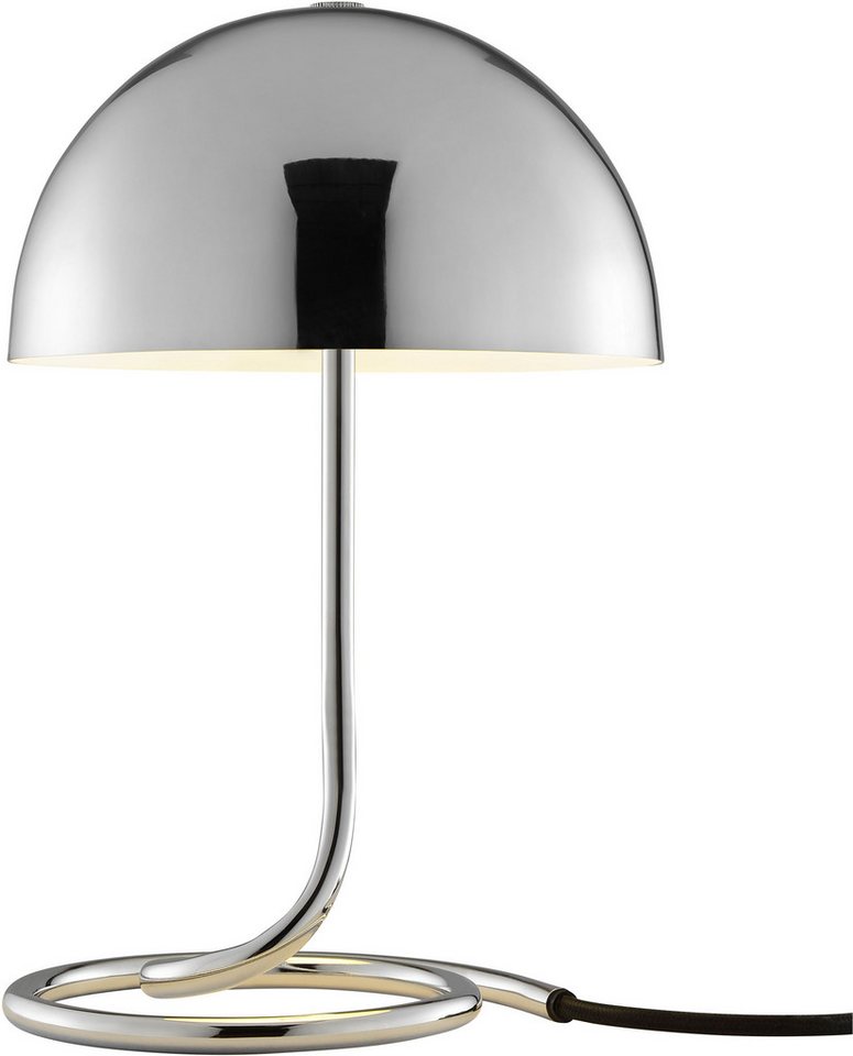 OTTO home Tischleuchte Charlett Pilz Lampe, ohne Leuchtmittel, Tischlampe, Ø 20 cm, Höhe 31 cm, Metall, Spiralfuß, Pilzleuchte, G9 – Bild 4 von 5