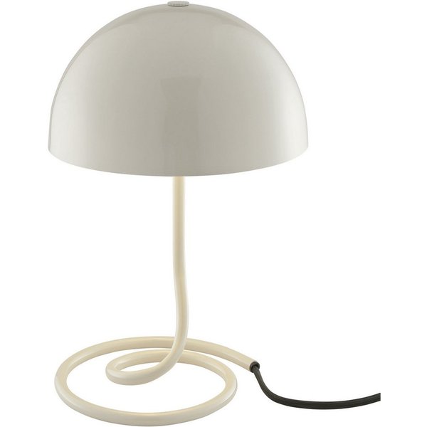 OTTO home Tischleuchte Charlett Pilz Lampe, ohne Leuchtmittel, Tischlampe, Ø 20 cm, Höhe 31 cm, Metall, Spiralfuß, Pilzleuchte, G9