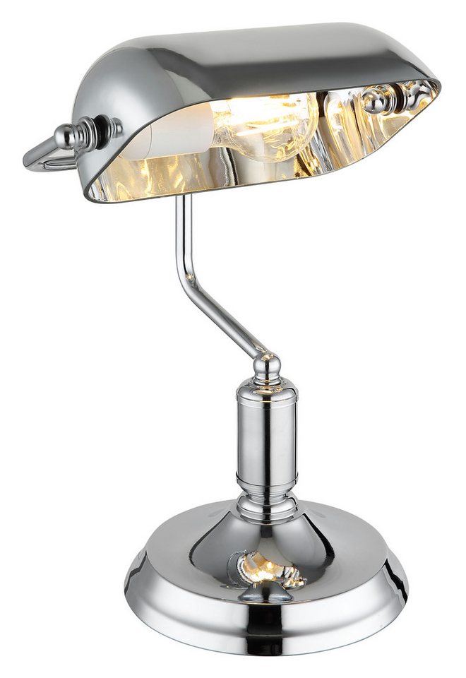 OTTO home Tischleuchte Ellvi, Ein-/Ausschalter, ohne Leuchtmittel, Wippschalter am Kabel, Bankerlampe, Vintage – Bild 3 von 5