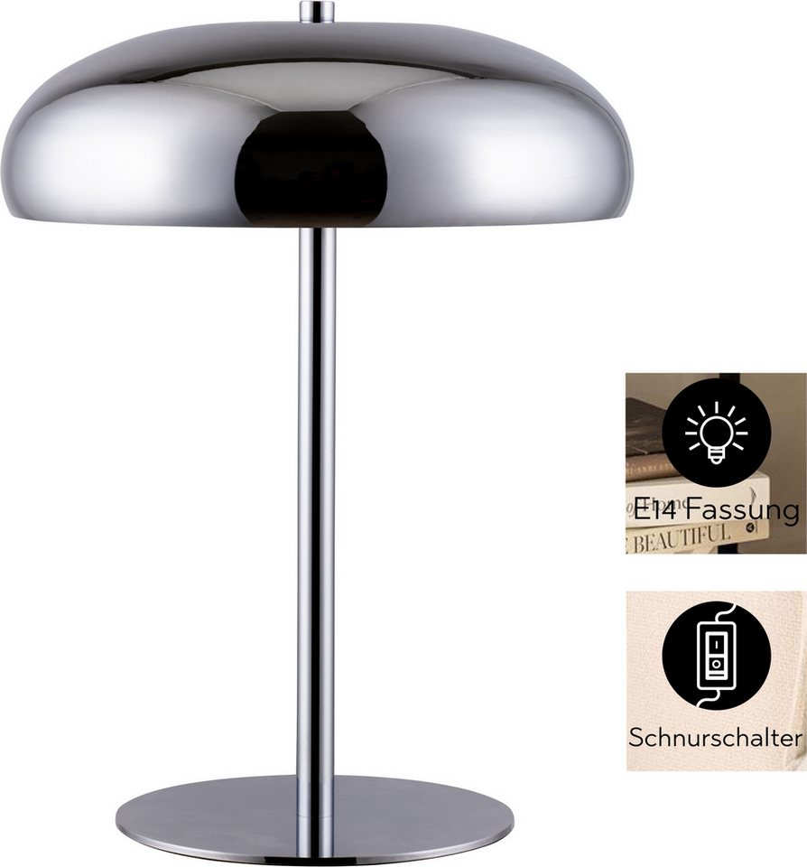 OTTO home Tischleuchte Jessee, ohne Leuchtmittel, Leuchtmittel wechselbar, blendfreies Licht - ideal als Deko- oder Nachttischleuchte – Bild 5 von 5