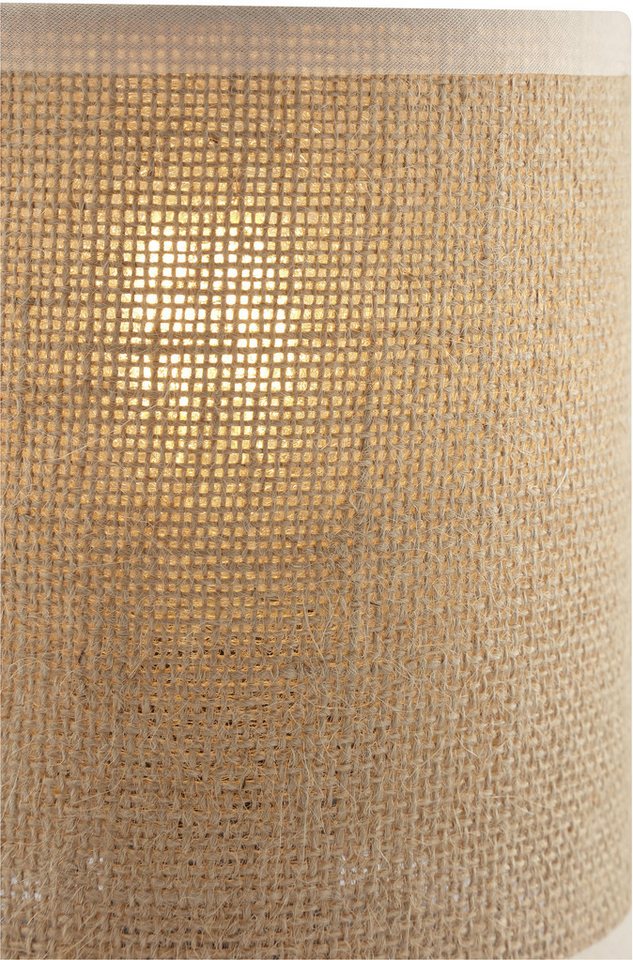 OTTO home Tischleuchte Mikka, ohne Leuchtmittel, mit Leinenstoffschirm, Höhe 17,5 cm, Ø 13 cm – Bild 4 von 5