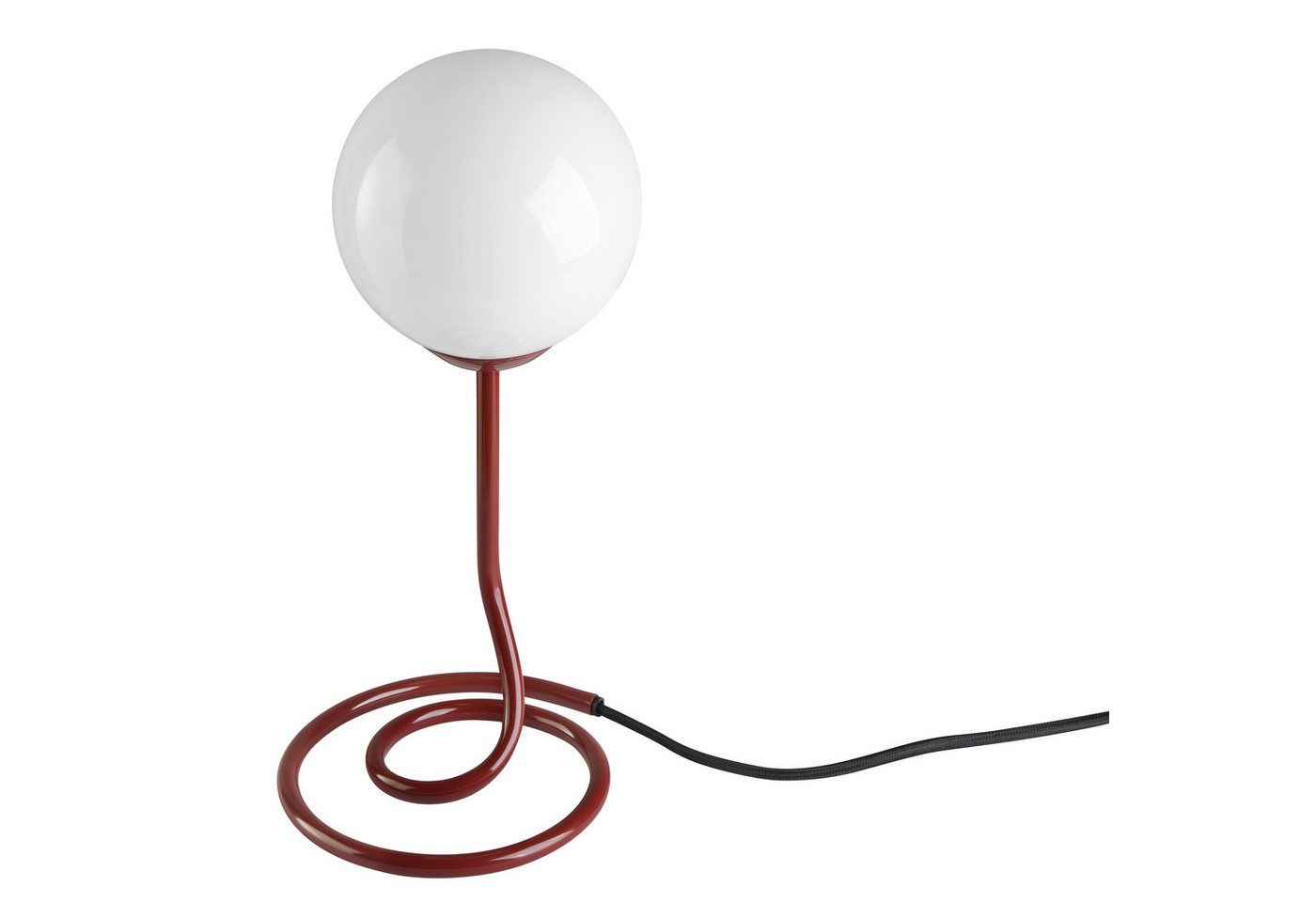 OTTO home Tischleuchte Orrell, ohne Leuchtmittel, Ø 12, H: 31,3 cm, Materialmix - Metallfuß mit weißem Glasschirm – Bild 5 von 5