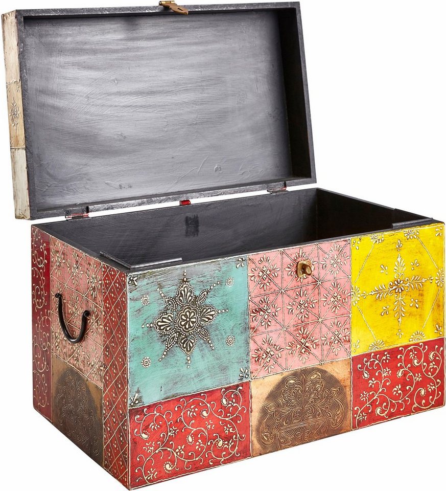 OTTO home Truhe Vivek, handbemalt, mit Metallverschluss – Bild 5 von 5